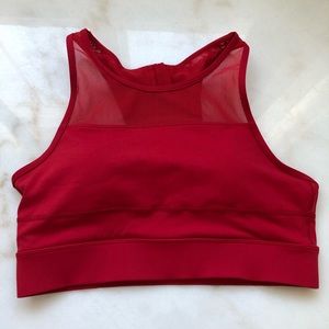 Like New Zyia All Star Bra Red Large